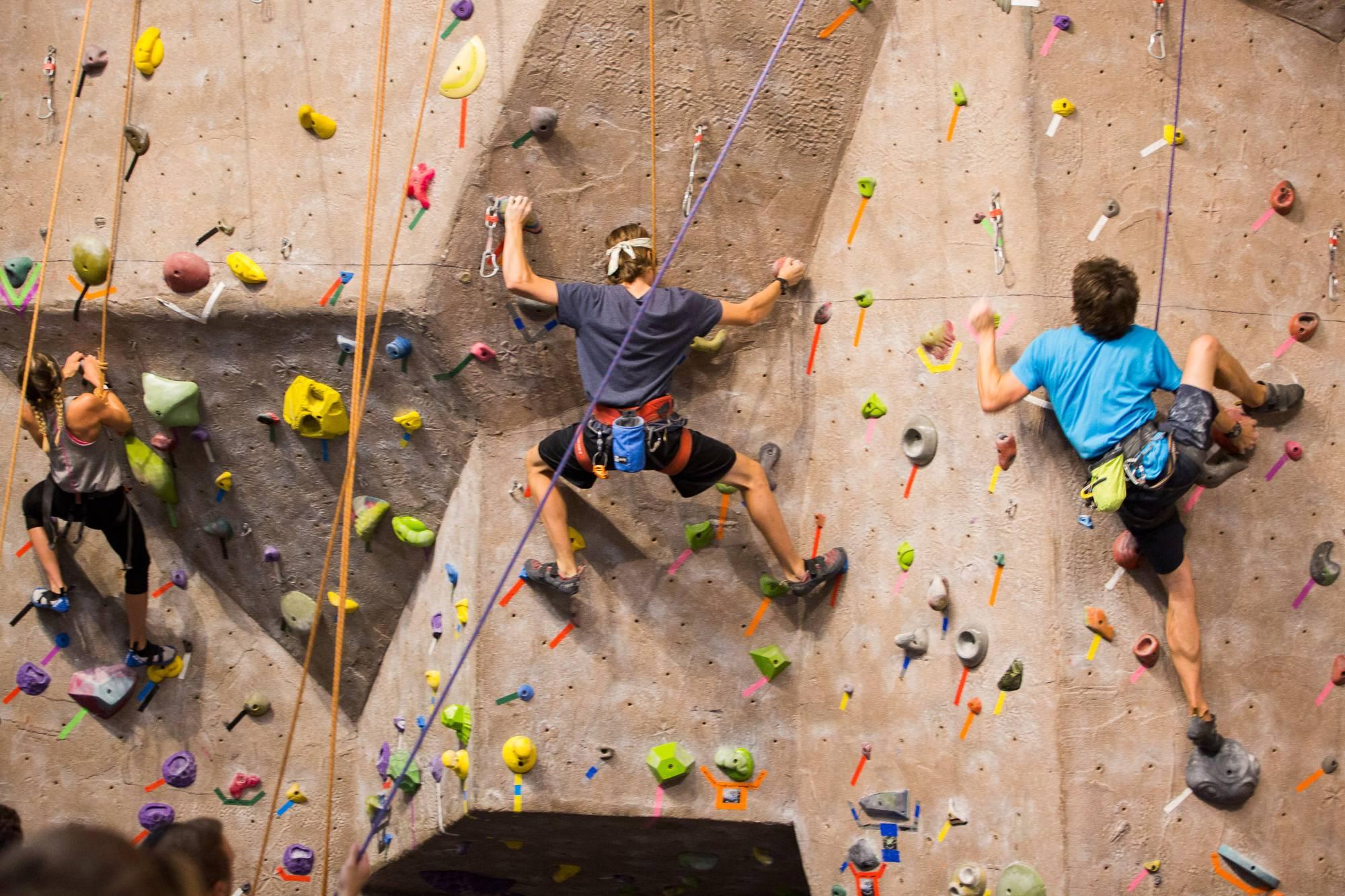 climbing center wall